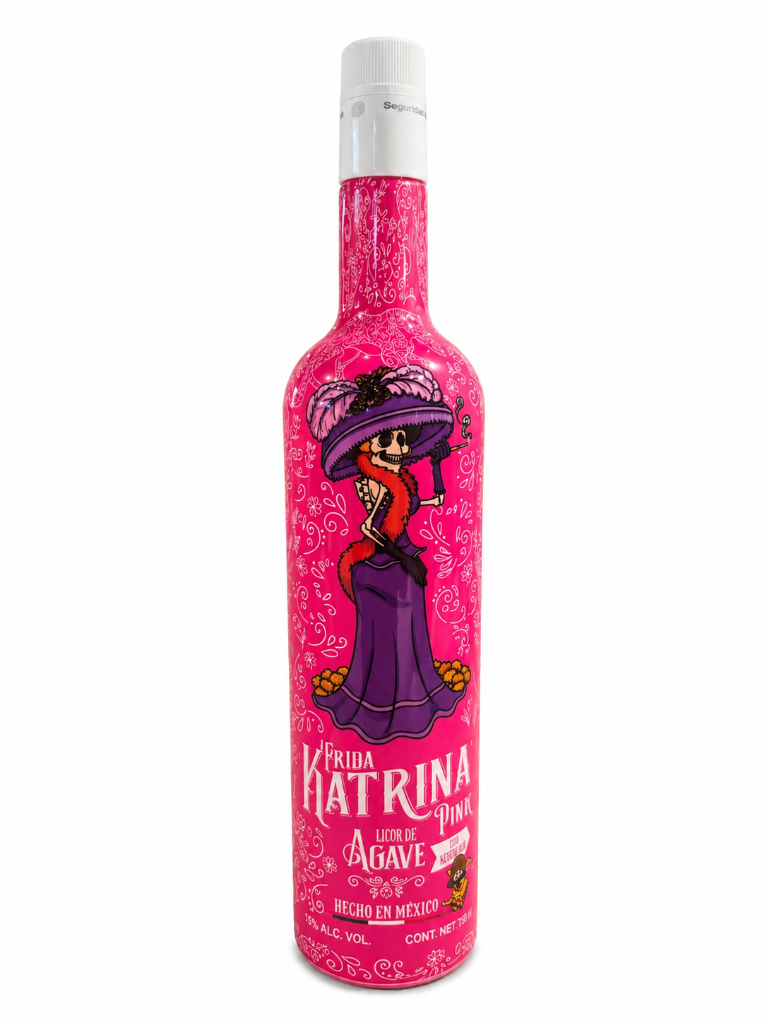 AGAVE PINK CON GUSANO FRIDA KATRINA ALC. 38% 1L.