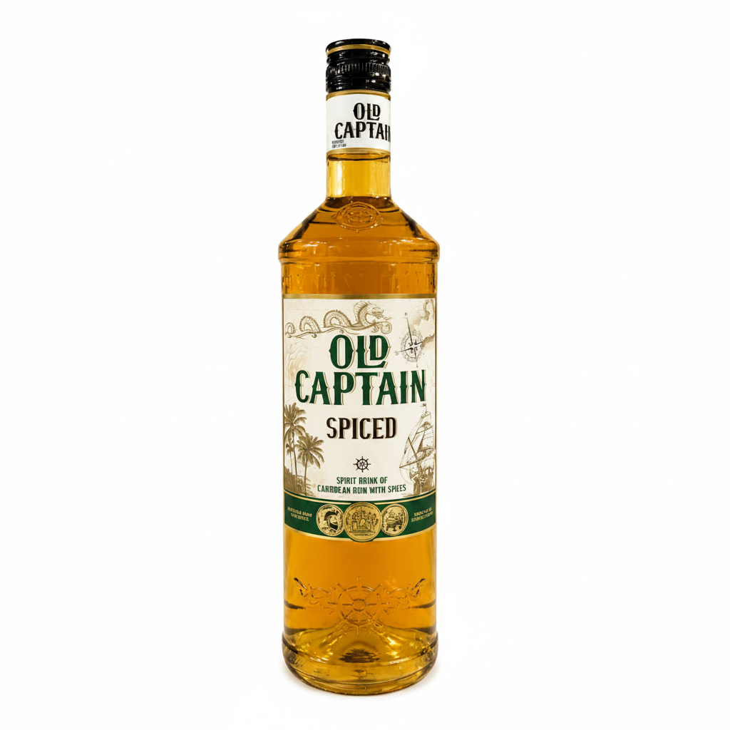 OLD CAPTAIN SPICED RUM 35%ALC 0.7 L.