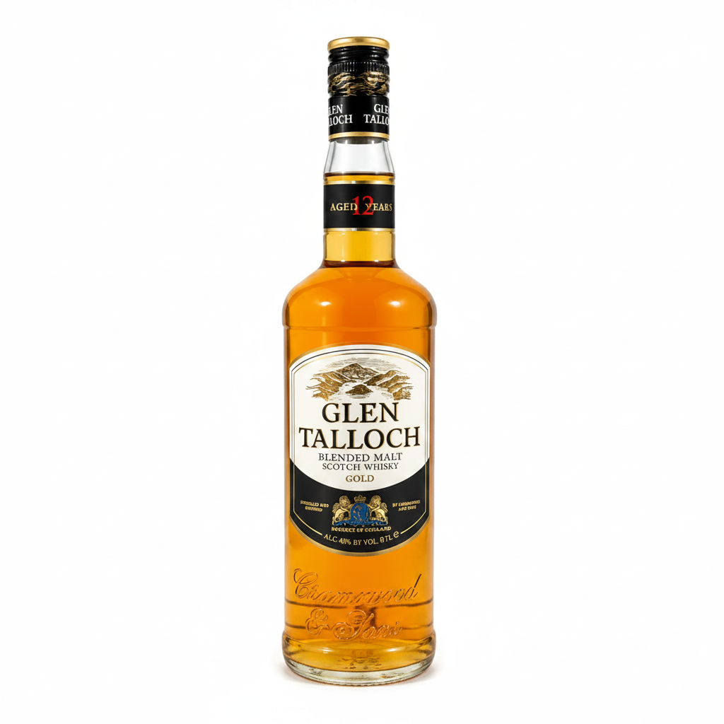 GLEN TALLOCH WHISKY GOLD 12 YEARS 700 ML. 40% ALC.