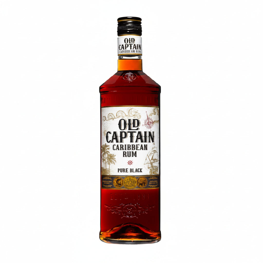 OLD CAPTAIN RUM PURE BLACK 0.7 L.