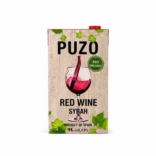 PUZO RED WINE SYRAH ORGANIC TETRA PAK - 1L ALC 13%