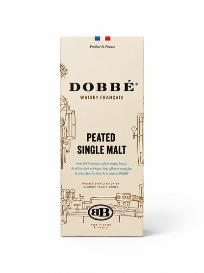 DOBBE FRENCH WHISKY PEATED SINGLE MALT - 700 ML. 45% ALC.