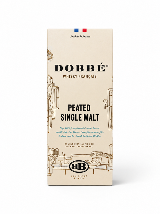DOBBE FRENCH WHISKY PEATED SINGLE MALT - 700 ML. 45% ALC.