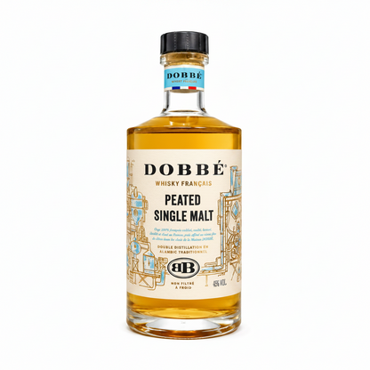 DOBBE FRENCH WHISKY PEATED SINGLE MALT - 700 ML. 45% ALC.
