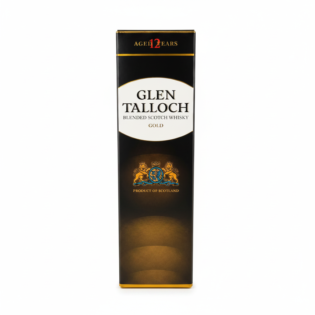 GLEN TALLOCH WHISKY GOLD 12 YEARS 700 ML. 40% ALC.